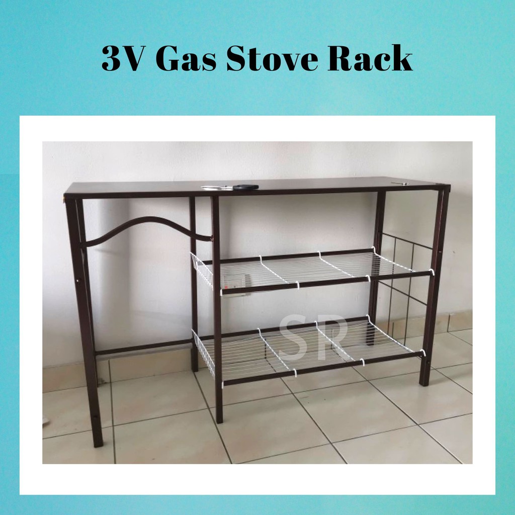 3V Gas Stove Metal Kitchen Rack / Kitchen Rack/ Stove Rack/ Rak Dapur ...