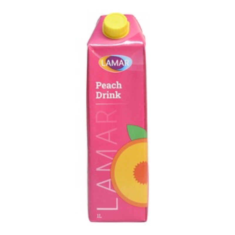 LAMAR Peach Juice Drink 1L Less Sugar Imported Egypt No Preservatives ...