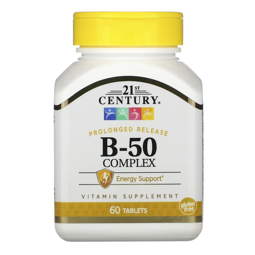 21st Century B-50 Complex Prolonged Release 60 Tablets - Energy Support ...