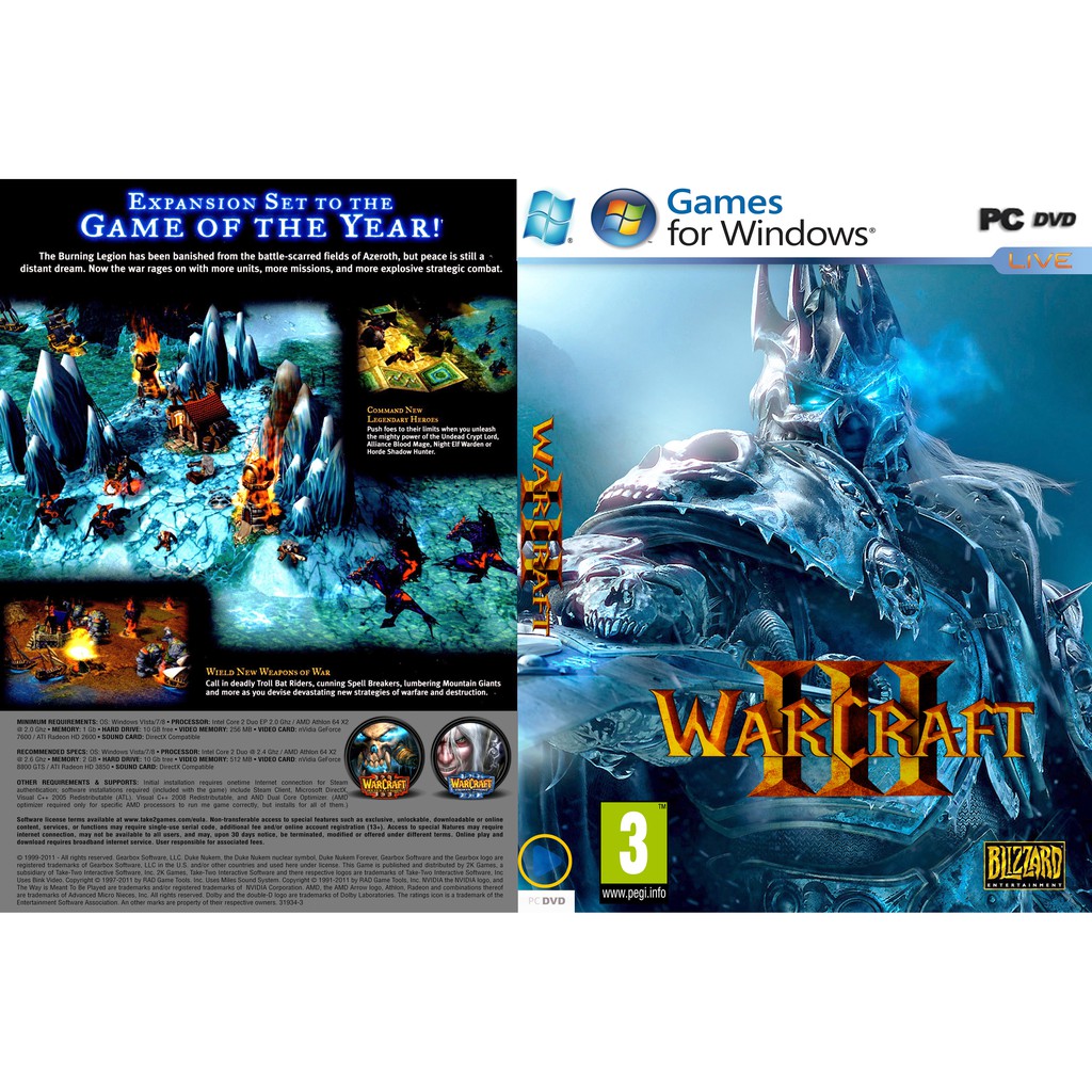 Warcraft III: Reign of Chaos + The Frozen Thron.. | Köp på Tradera
