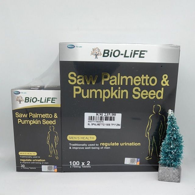 BiOLiFE Saw Palmetto & Pumpkin Seed 100'sx2 Free Bio Zinc Complex 30's