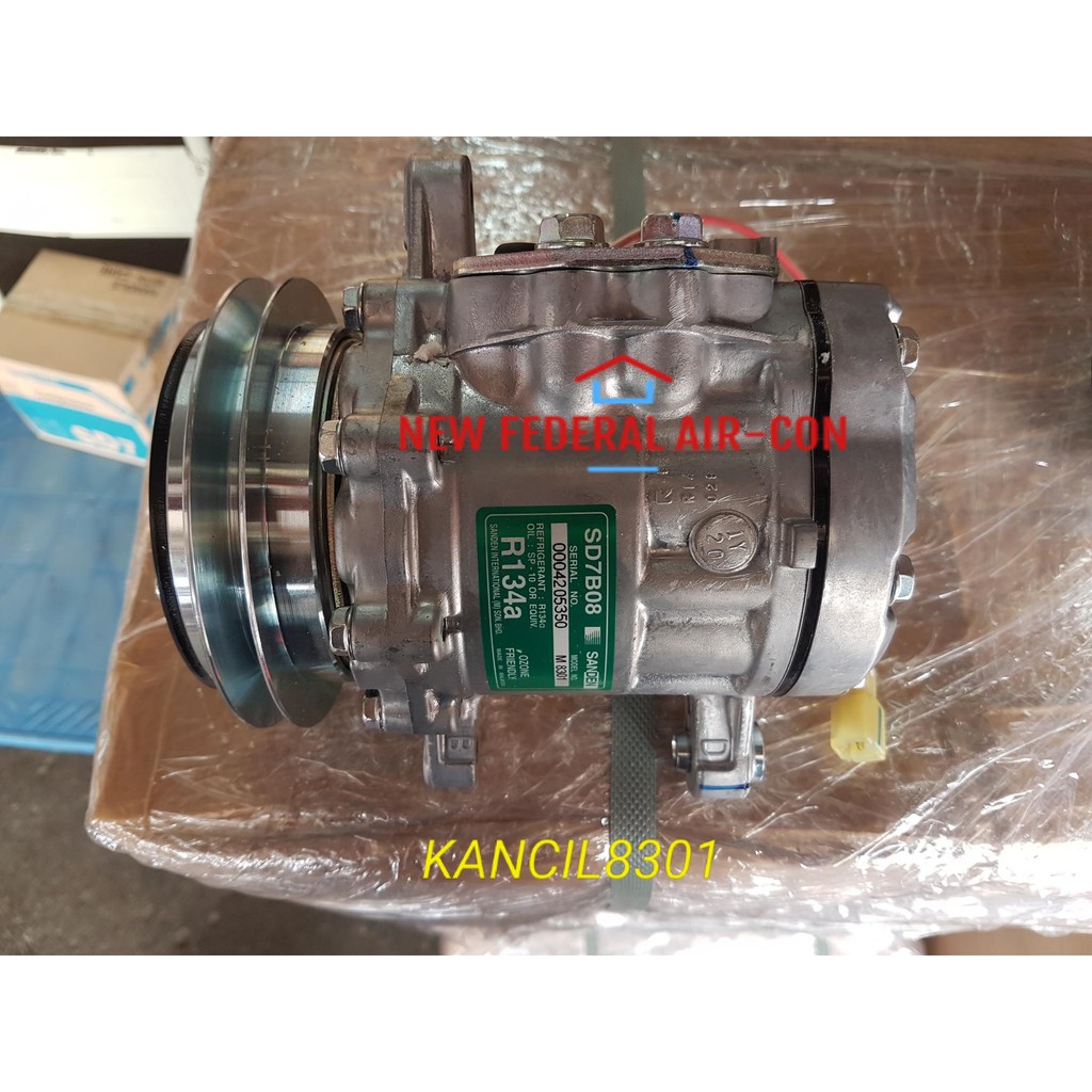 (ORIGINAL) SANDEN PERODUA KANCIL, PERODUA KELISA SD7B08 1G COMPRESSOR ...