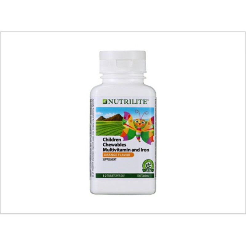 AMWAY NUTRILITE Chewables Multivitamin and Iron Supplement (100 tab