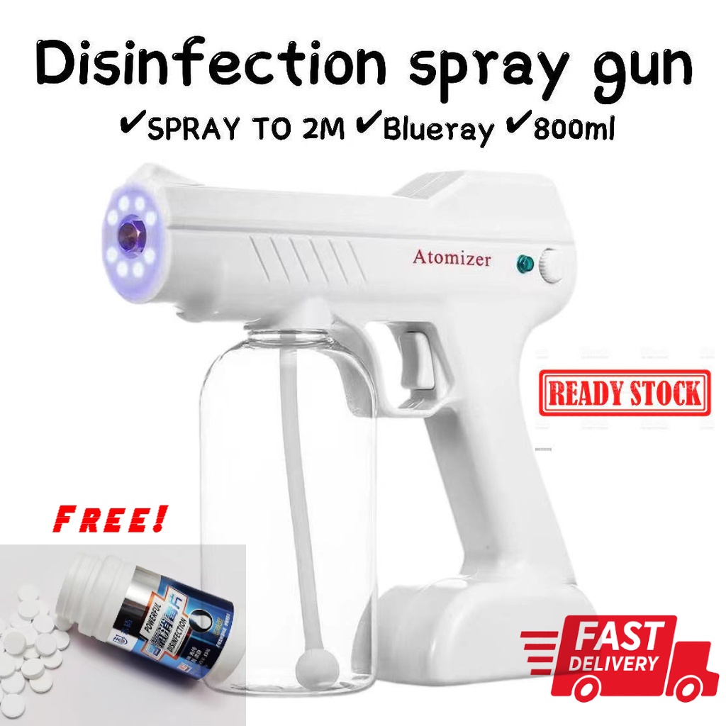 🔥 800ml🔥 Portable USB Sanitizing Spray Gun Disinfectant Fogging Machine ...