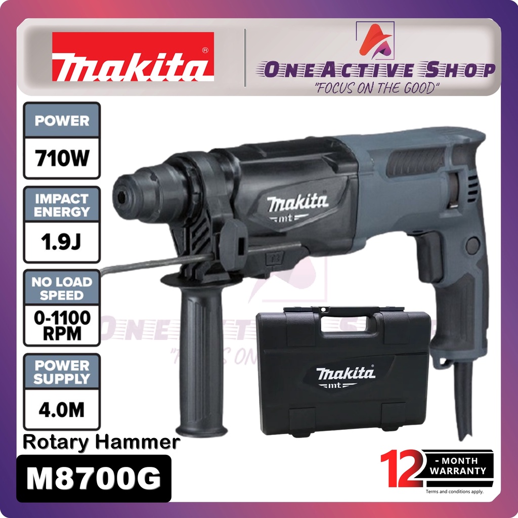 MAKITA Rotary Hammer 710W 2 Mode ( SDS PLUS ) M8700G - 1 Year Warranty ...
