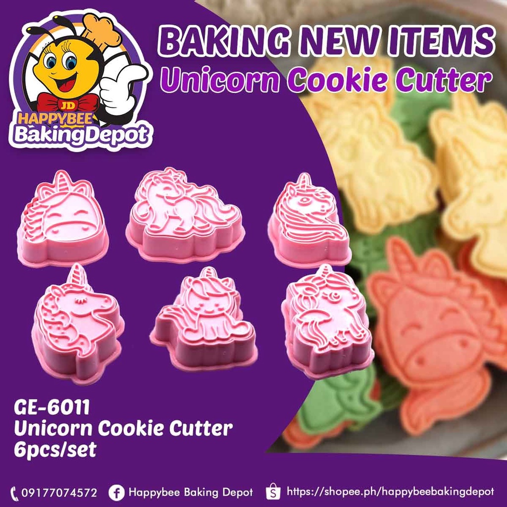 UNICORN COOKIE CUTTERS SET AND XMAS CUTTER SET 6pcs per set | Shopee ...