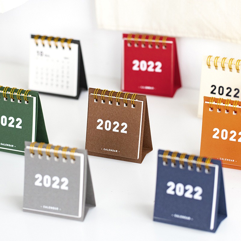 TSDS [1 Pc] 2022 Portable Mini Desktop Calendar Planner Schedule Agenda ...