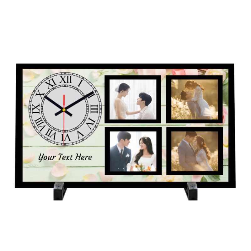 Acrylic Table Clock - Customize Your Picture & Text | Shopee Malaysia