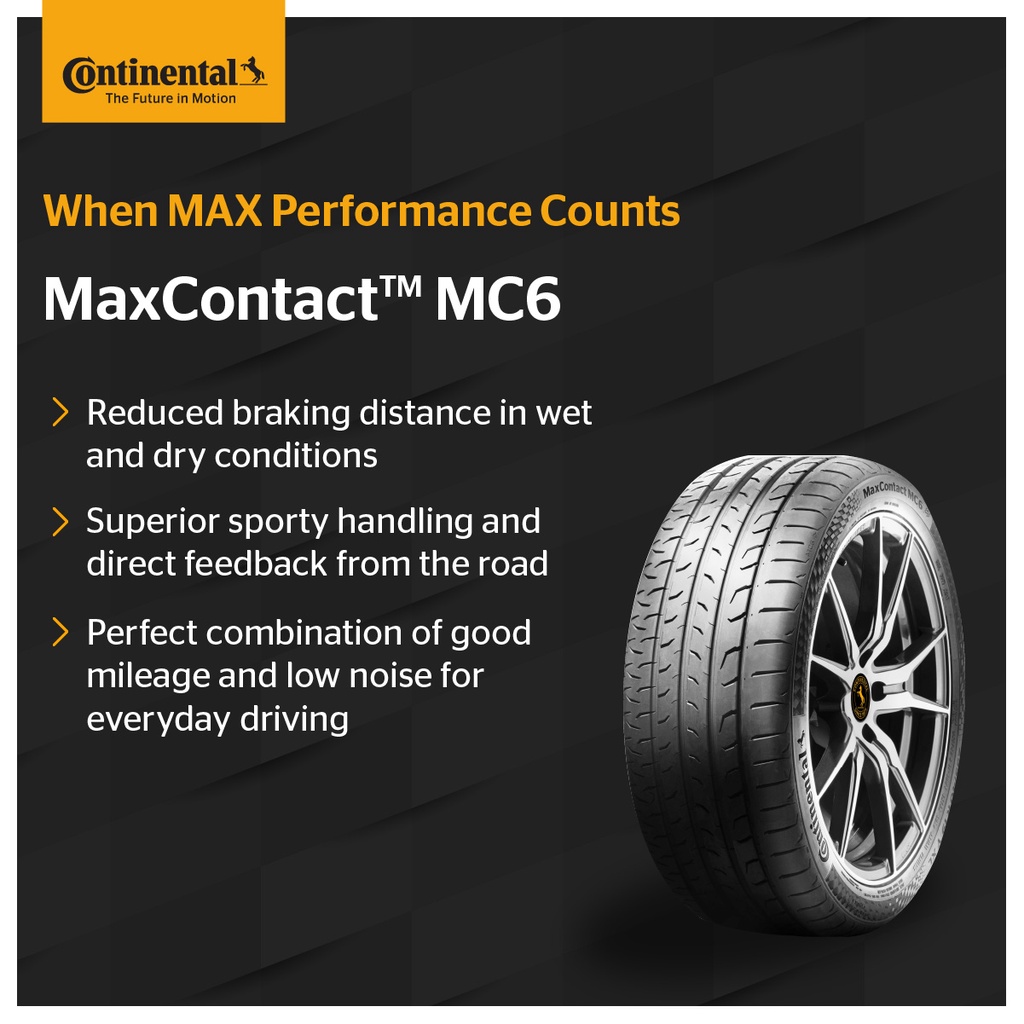 Continental MaxContact MC6 R17 205/40 205/45 215/45 225/45 225/50