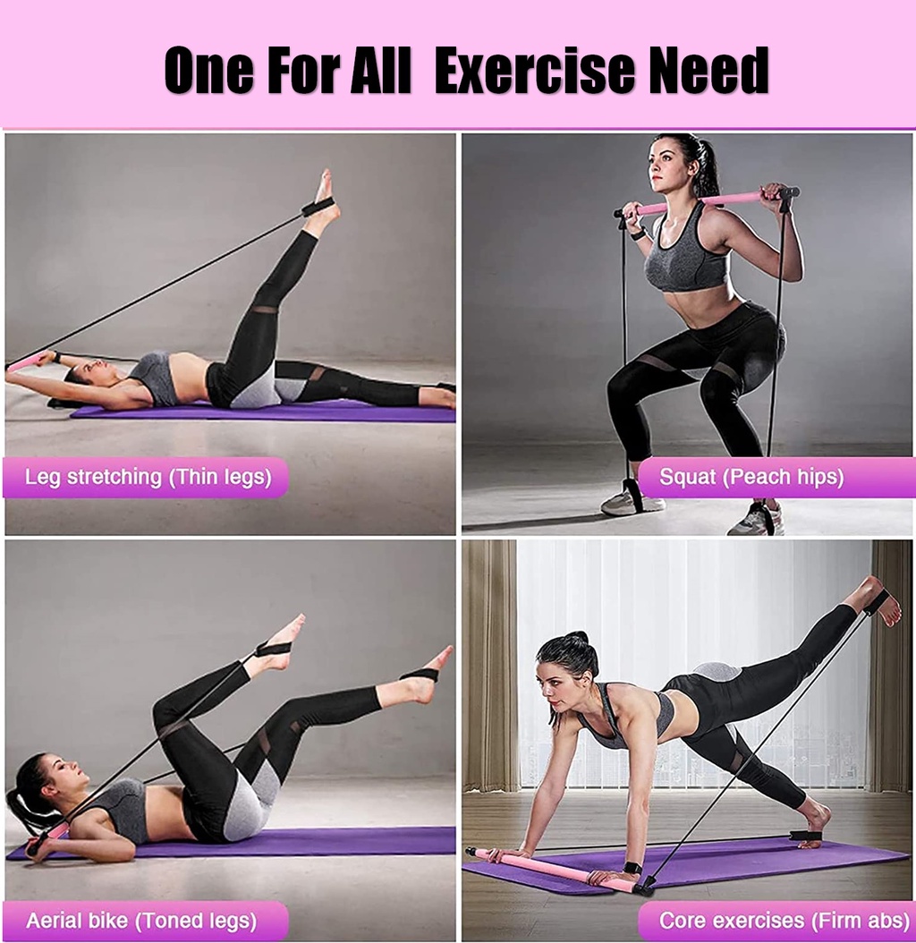 Core Workout Pilates Exercise Stick Workouts Pilates Bar Set