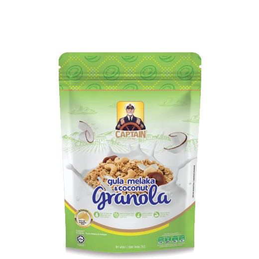 [Captain] Oat Granola | Honey Almond/ Cocoa and Hazelnut/ Strawberry ...