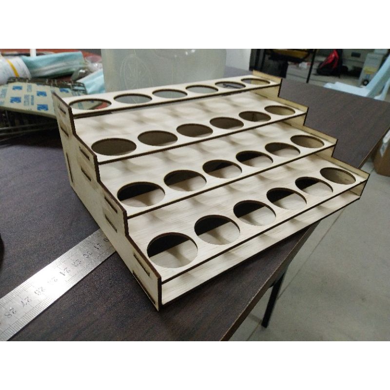 Laser cut Accessories Paint Rack 24s Shopee Malaysia