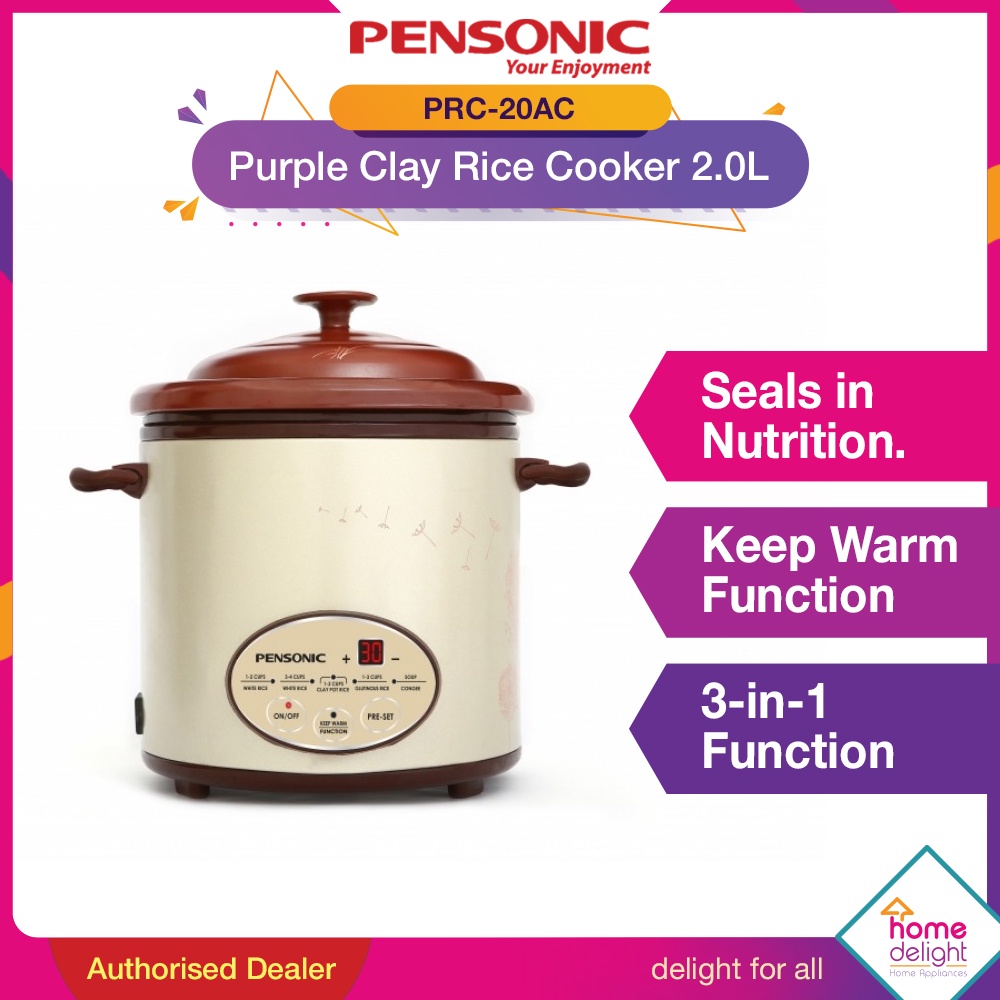 Pensonic Longevity Purple Clay Rice Cooker