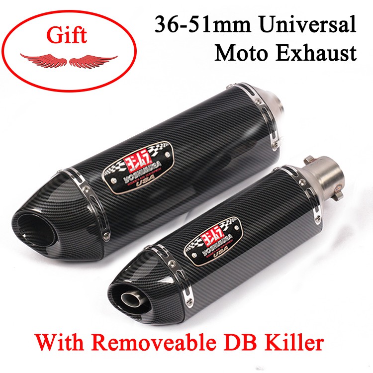 Gift 51mm Motorcycle Yoshimura Exhaust Muffler DB Killer Universal