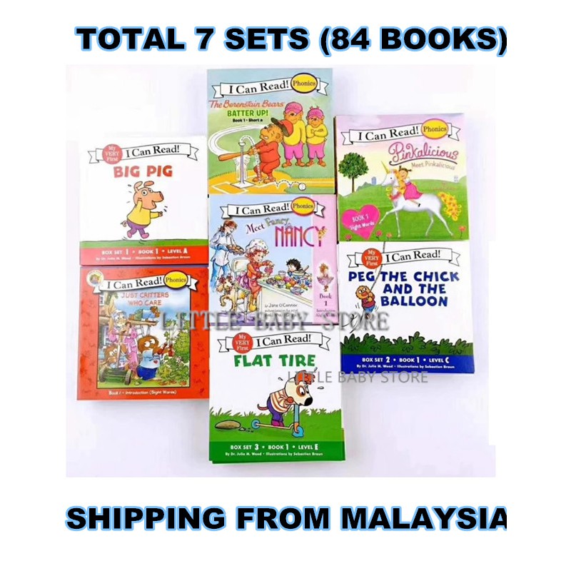 I CAN READ (Total 7 sets, 84 books) | Shopee Malaysia