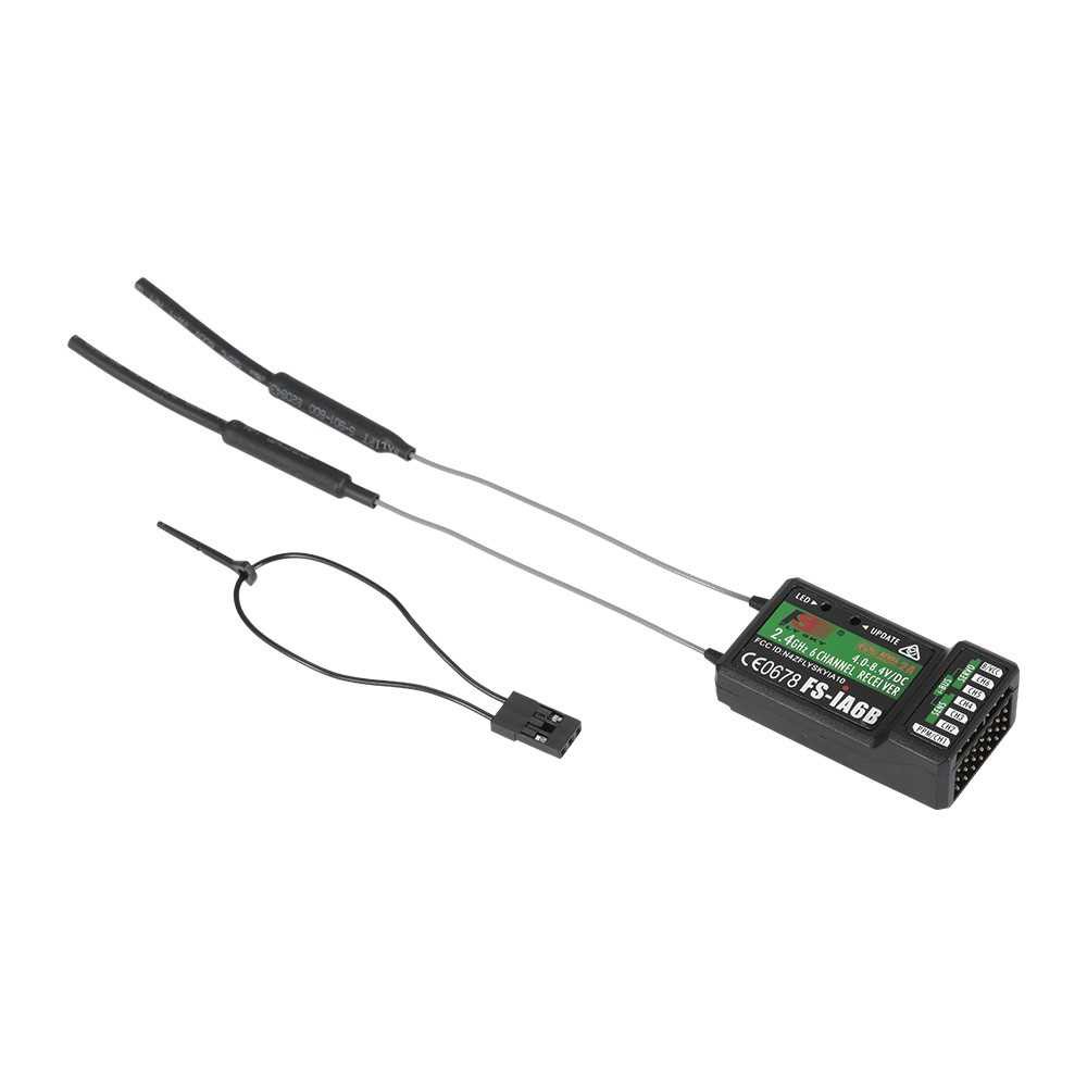 thumbnail interactive-video image 1 of Flysky FS-iA6B 6-Channel Receiver – 2.4GHz With IBus & PPM, Compatible With FS-i6, I6X, I10 Transmitters 1 of 10