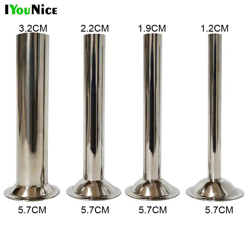 1/2" Industrial Grade Manual Sausage Stuffer Tube Horn Funnel - 2 1/16" Base Diameter