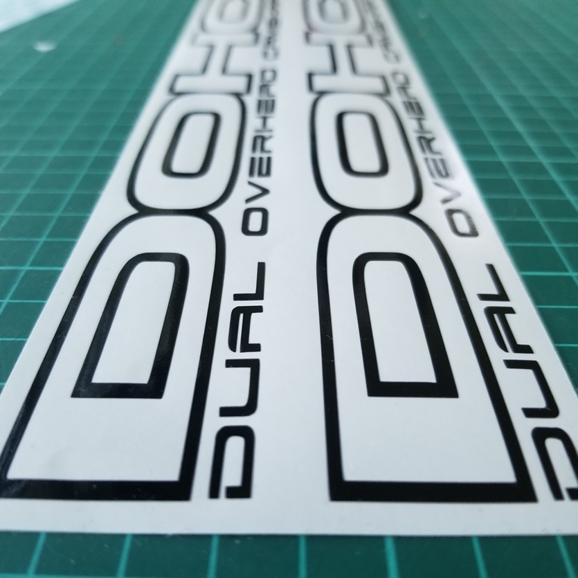 Sticker DOHC dual overhead(sepasang kiri dan kanan) | Shopee Malaysia