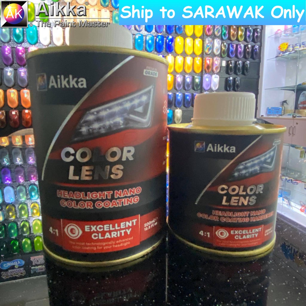 AIKKA Headlight Nano Color Lens/ Headlamp Nano Coating Set Shopee