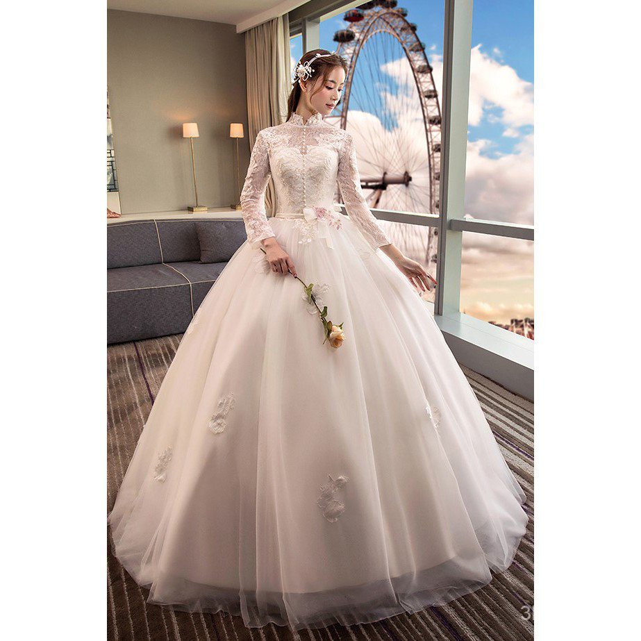 Lace malay hotsell wedding dress