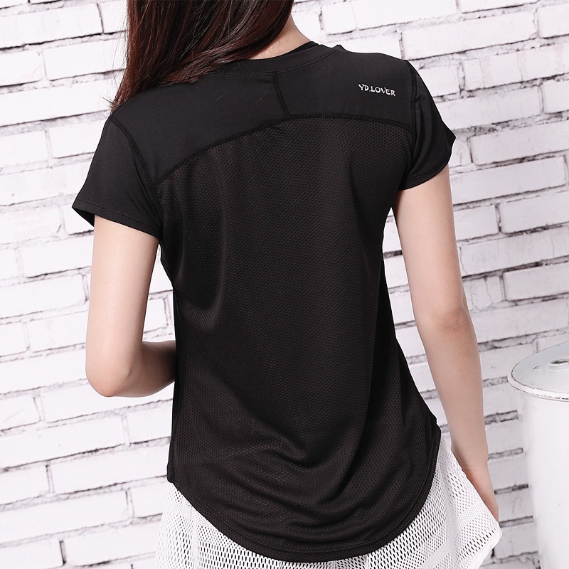 Sports T-Shirt Women Running Clothes Fitness Yoga Quick-Drying