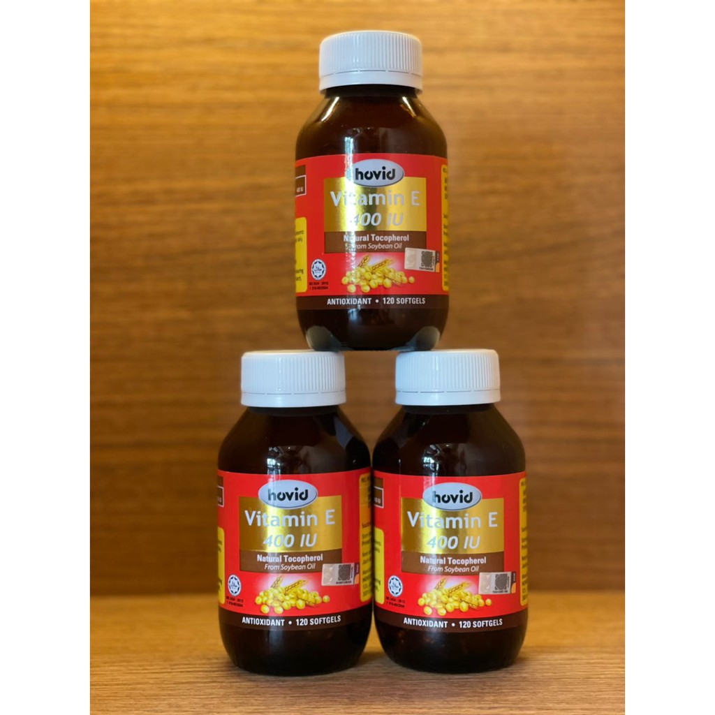 HOVID VITAMIN E 400 IU 120 SOFTGELS EXP 04/2026 Shopee Malaysia