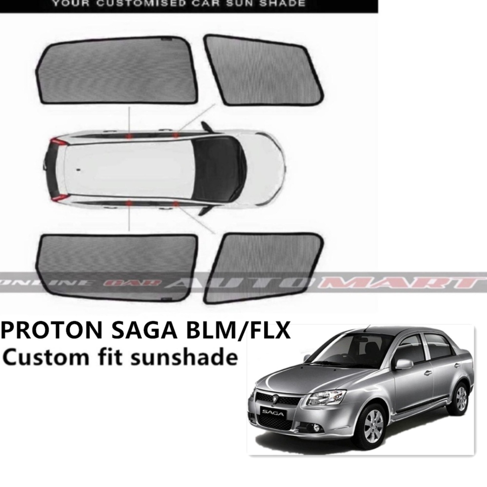 Custom Fit OEM Sunshades/ Sun Shades for SAGA BLM / FLX - 4 Pcs ...