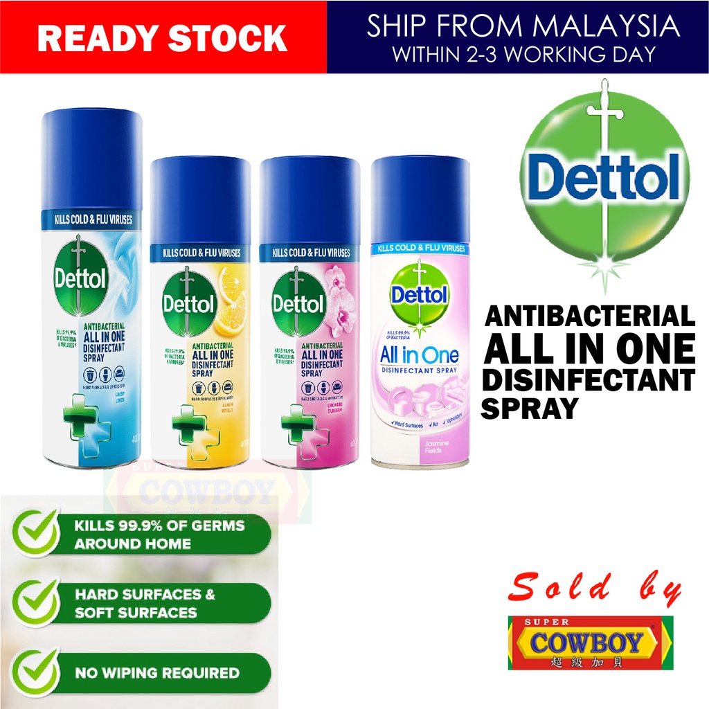 Dettol Disinfectant Spray Antibacterial All In One Ml Shopee Malaysia