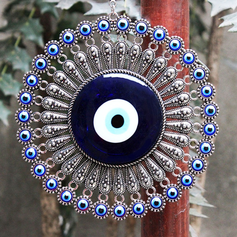 Turkish Blue Evil Eye Decor Wall Hanging Pendant Amulets Ornament Key ...