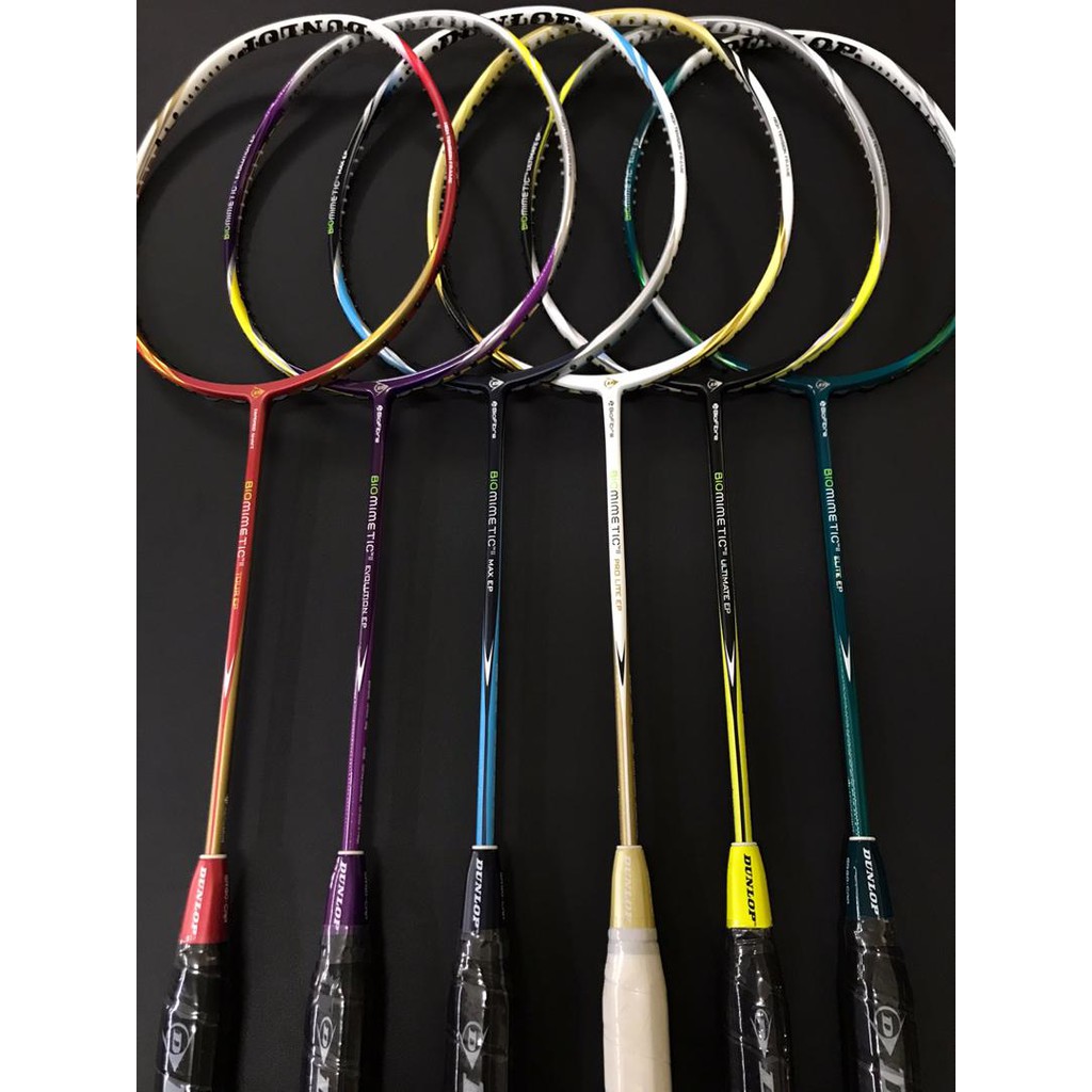 Dunlop Biomimetic II Badminton Racquet BioFibre Elite / Pro Elite / Max ...