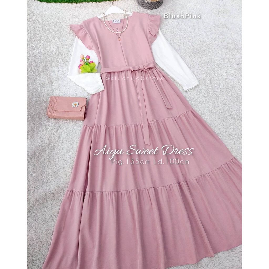 Aiyu Sweet Dress/Women's Clothing/Dress/korea Style | Shopee Malaysia
