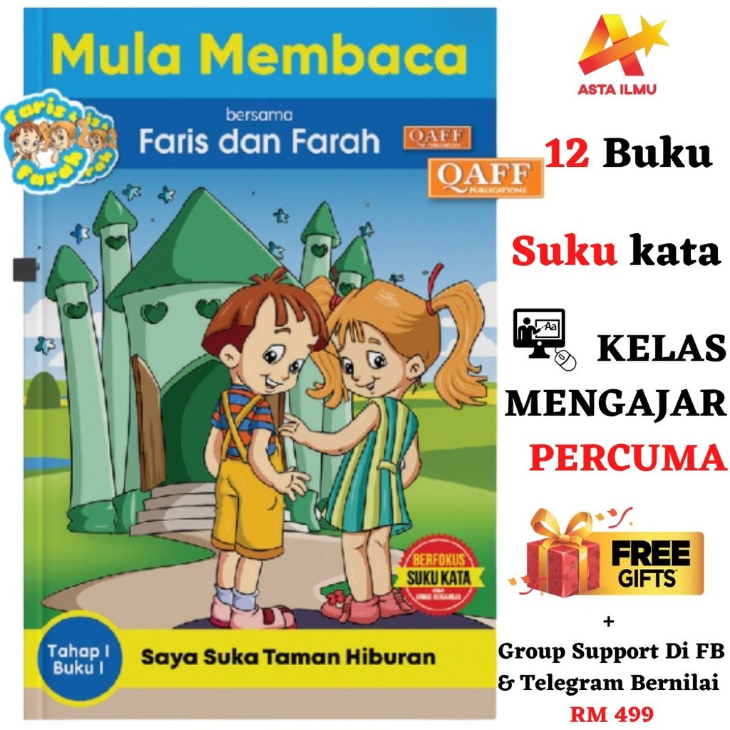 Buku Mula Membaca Bersama Faris & Farah(12 Buku)+FREE Gift+Kelas ...