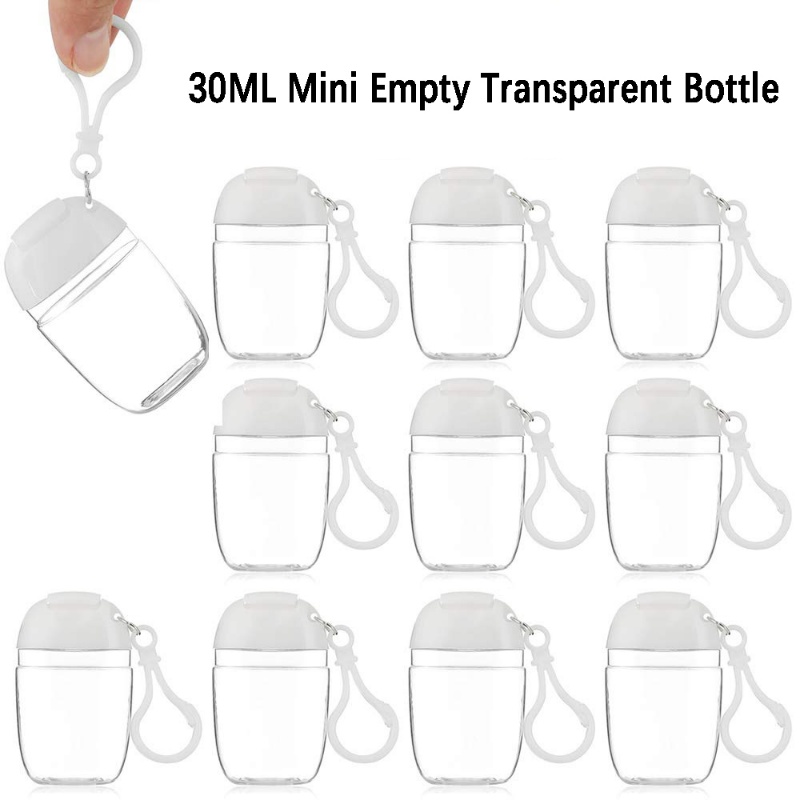 [Ready Stock]30ml Mini Travel Empty Transparent Hand Sanitizer Bottles