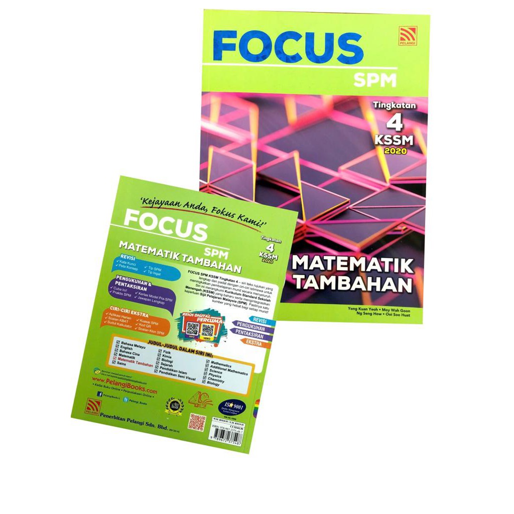 BUKU RUJUKAN: FOCUS SPM TINGKATAN 4 KSSM 2020 - MATEMATIK TAMBAHAN ...