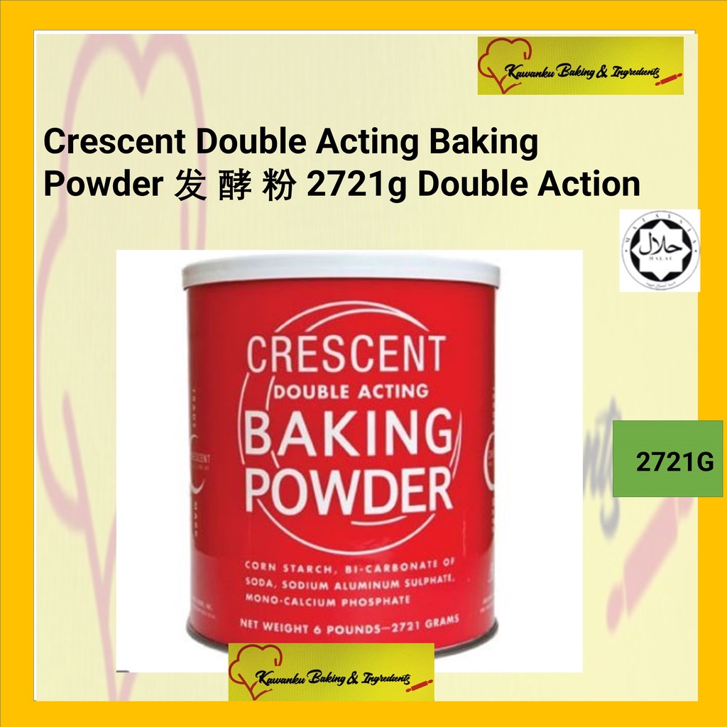 Crescent Double Acting Baking Powder 发 酵 粉 2721g Double Action Shopee