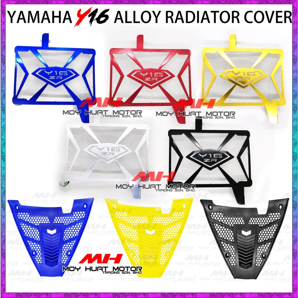 🔥NEW🔥 Y16 Y16ZR ALLOY RADIATOR COVER PVC ENGINE COVER COOLANT / YAMAHA ...