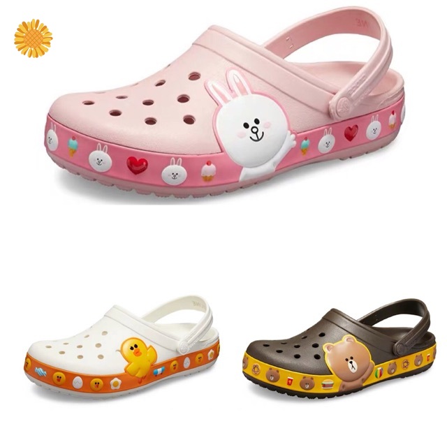 CROCS LINE FRIENDS Duet Sport Clogs Unisex Linefriends (FREE JIBBITZ