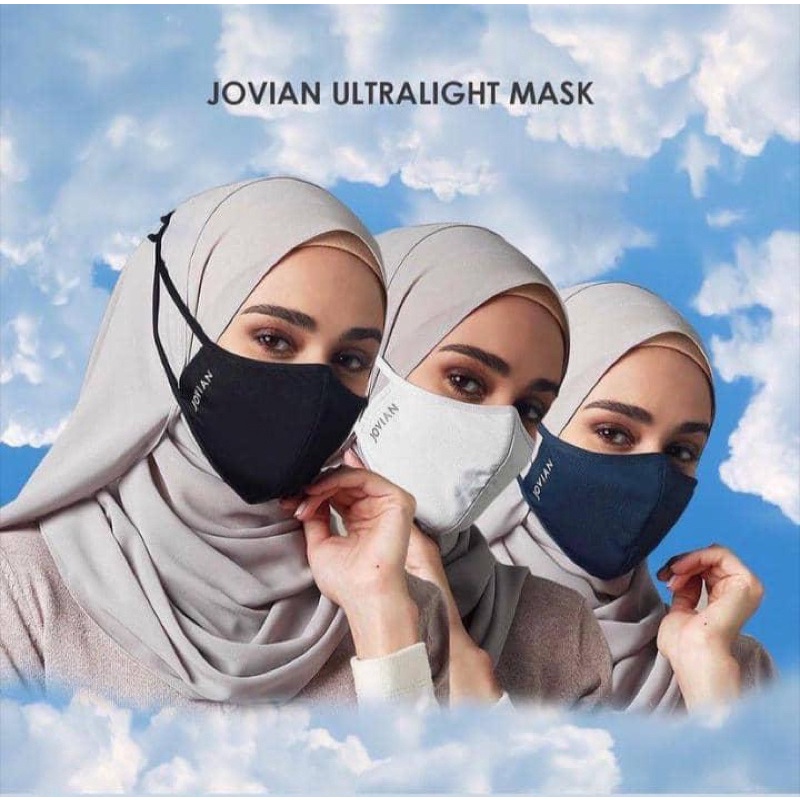 JOVIAN ULTRALIGHT FACE MASK MONOGRAM UNISEX HIJAB MASK JOVIAN FACE MASK