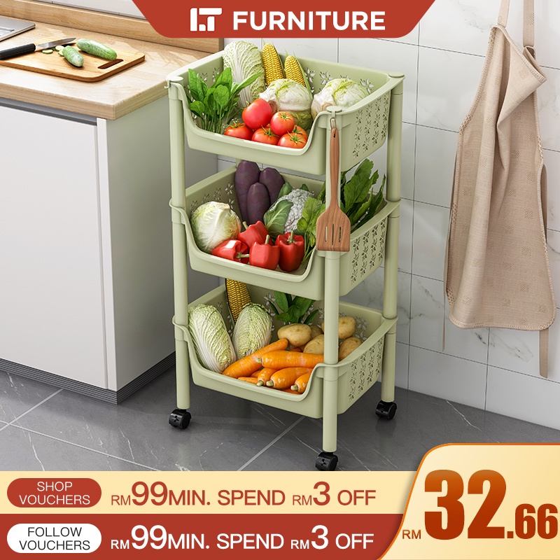 Rak Bawang Onion Rack Vegetables Basket Portable Kitchen Storage Fruits ...