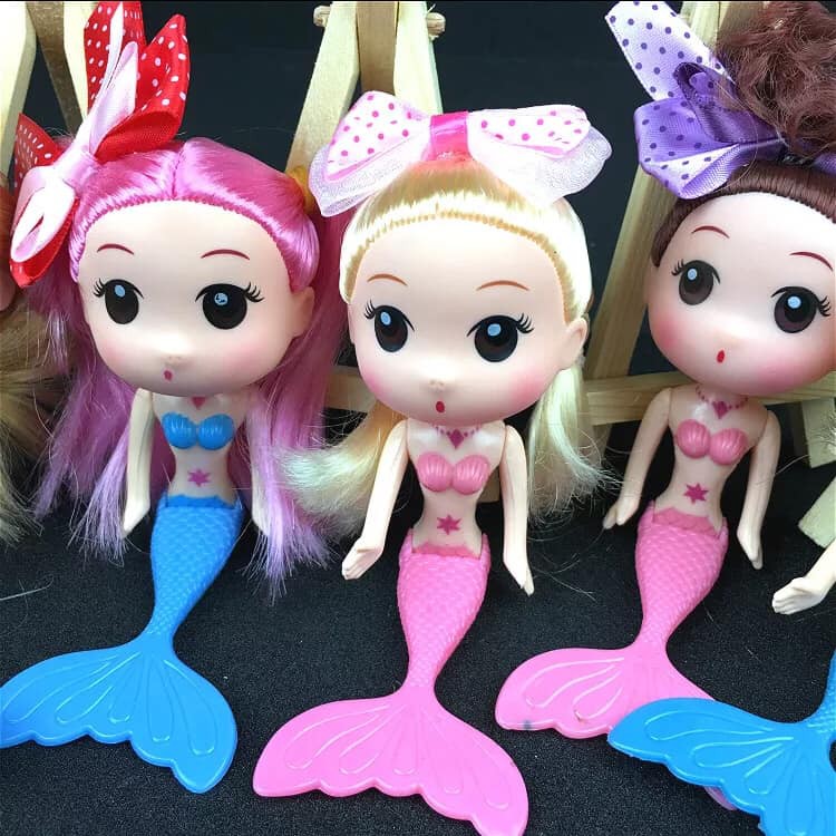 Mermaid Big Head Doll Cake Decoration Shopee Malaysia