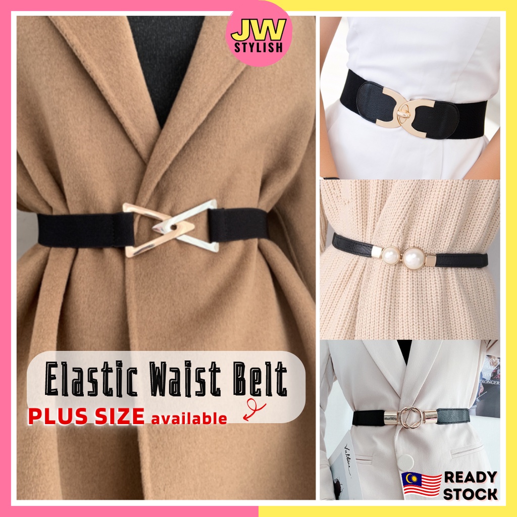 【JW Stylish】 Elastic Waist Band *PLUS SIZE Big Size* Waist Belt Women ...