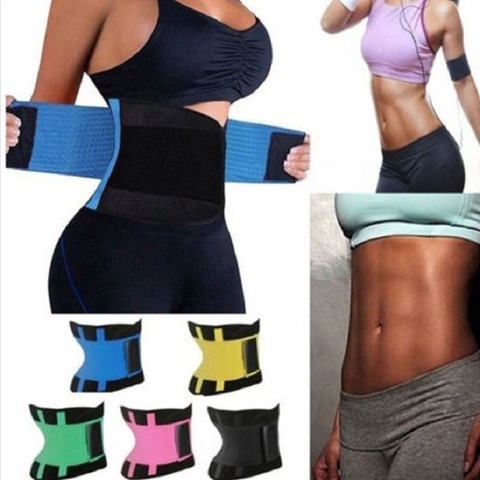 girdle Waist Fitness Slimming Belt Postpartum Recovery Power Body  ShapersTrainer Trimmer Sport Gym Hot Suana Sweating Fat Burning Wrap Sports  & Outdoor ready stock Blue S