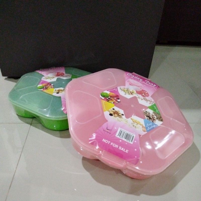 Colgate hexagonal shape 7 compartment candy tray with lockable cover ...