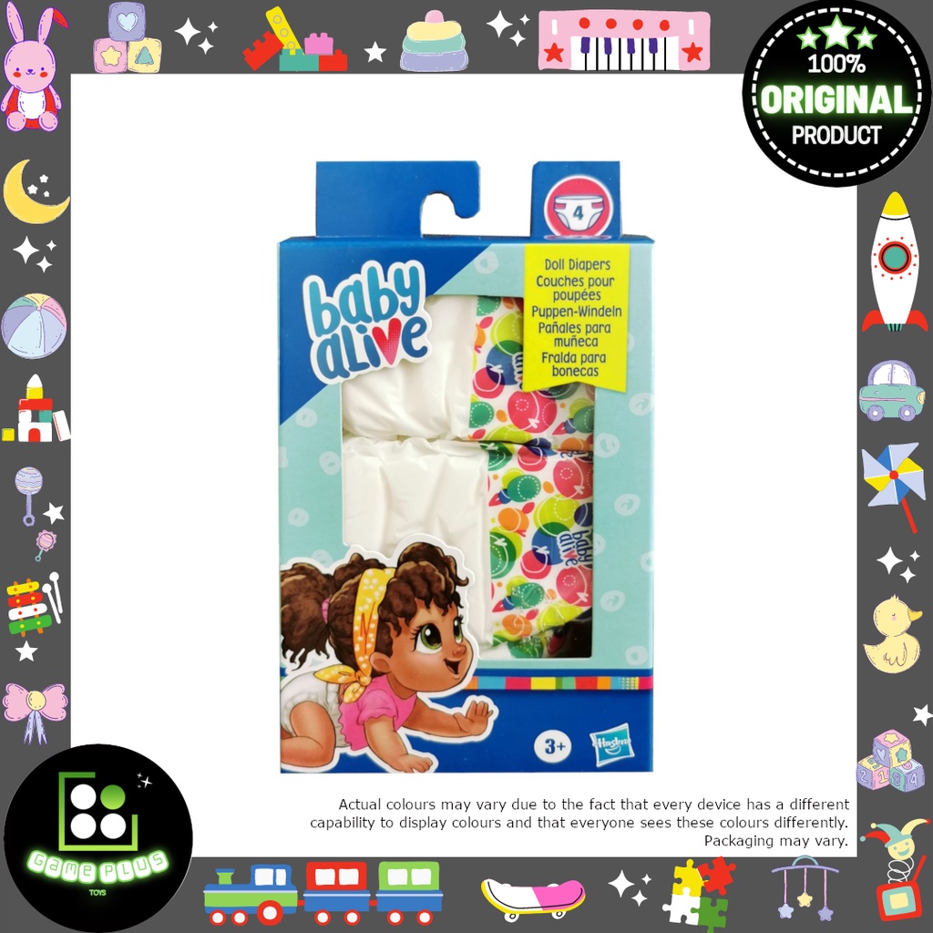 Hasbro Baby Alive Diapers Refill Pack (4 Pcs) | Shopee Malaysia