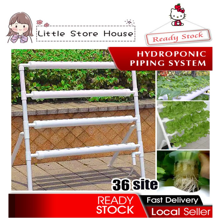 Hydroponic Set / Hidroponik Set 36 Holes Ladder Four Tier - DIY ...