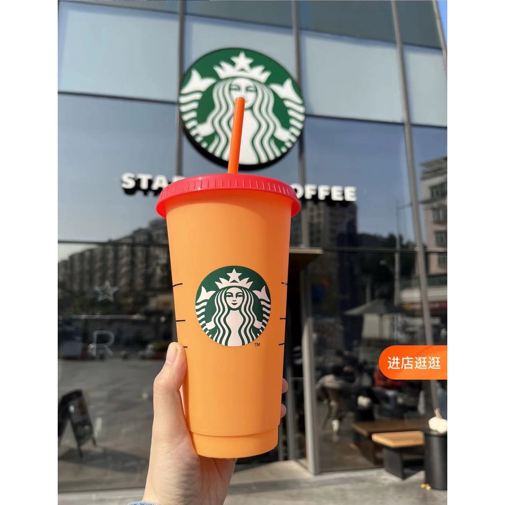 B.S.B Starbucks Tumbler Cup Straw Set Flash Shiny Powder 24 Air Botol ...