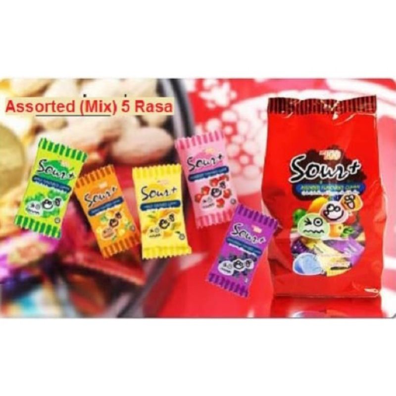 MALAYSIA Childhood Memory Lot 100 Sour + Assorted Fruits Flavor Gummy ...