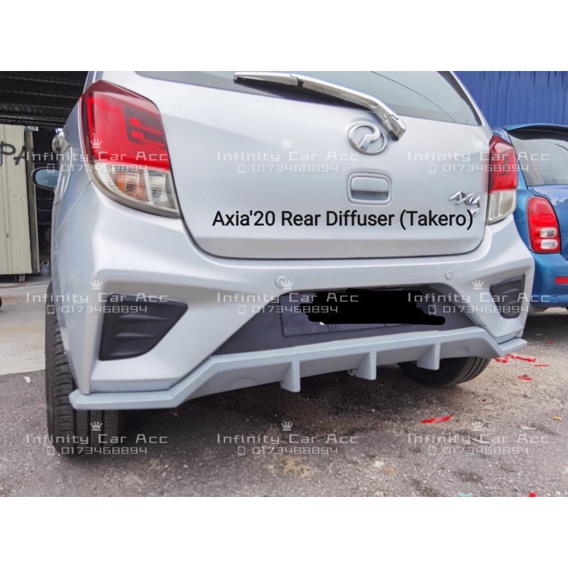 Perodua Axia 2020-2021 / Axia Rahmah 2023 Rear Diffuser Lip | Shopee ...