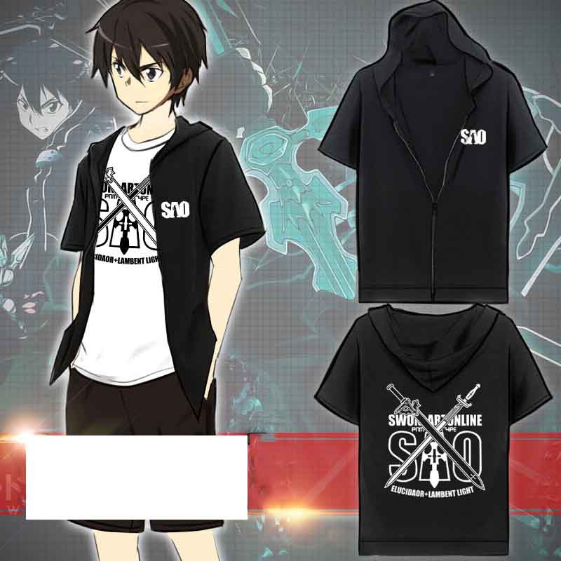 Sword art clearance online kirito hoodie