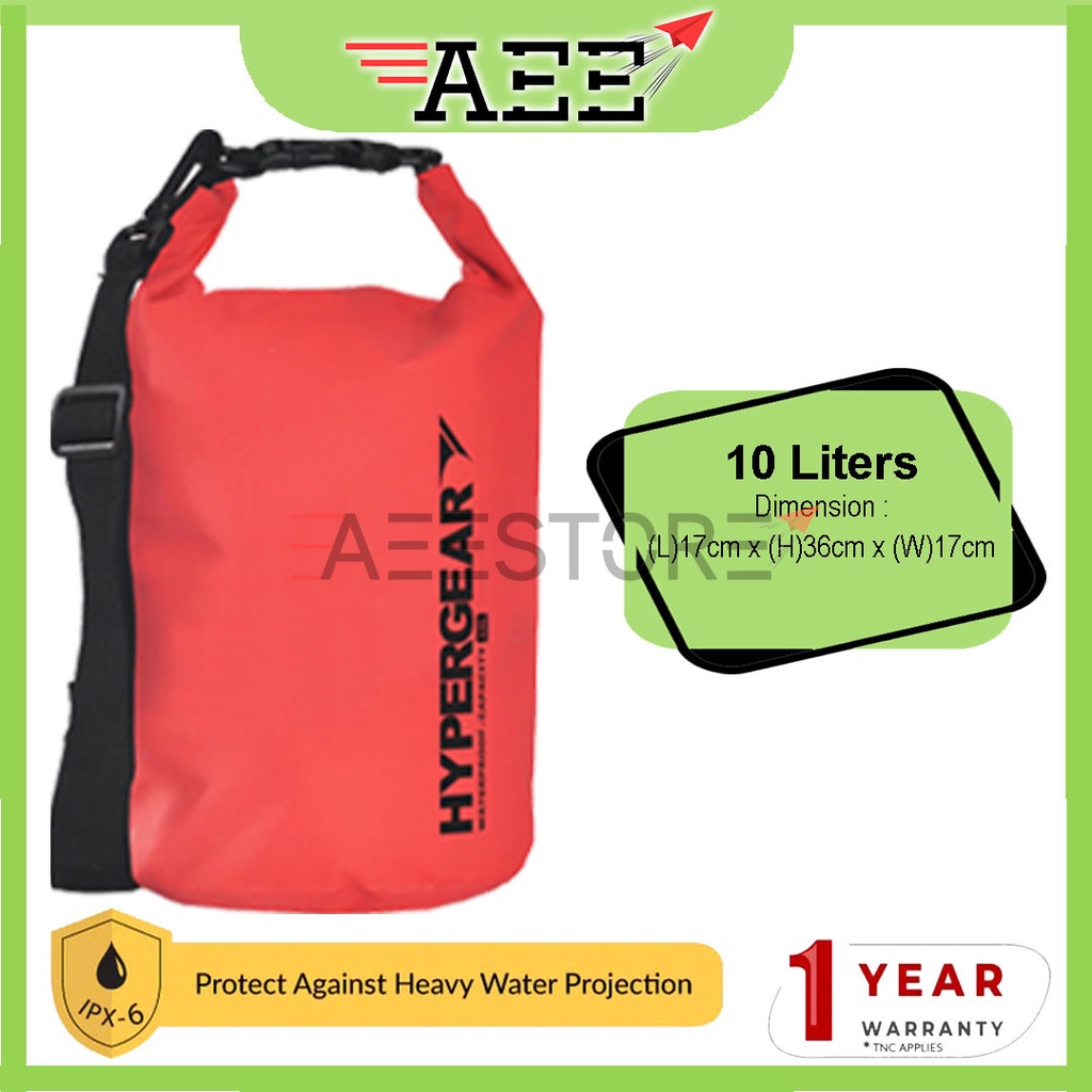 (Original) ( 10 Litres ) Hypergear Dry Bag Lite ( Waterproof / Floatable / Durable / Lightweight